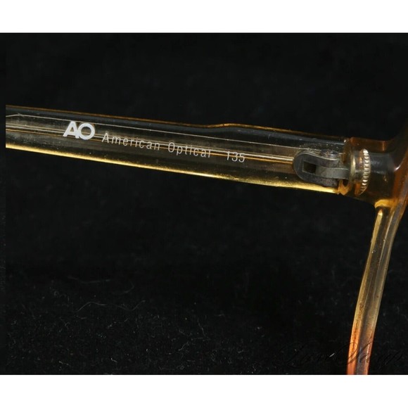 Vintage American Optical Made In West Germany Honey Peach Continental Frames - Picture 5 of 7